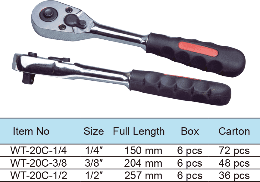 Pear Head Ratchet Wrench With Quick Release, With Comfortable Grip, 72 Teeth(圖1)