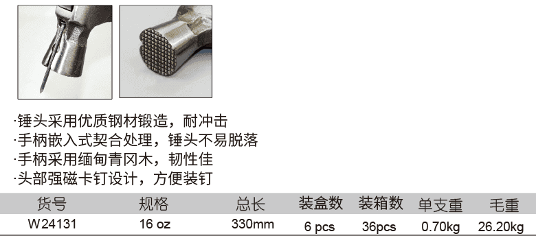 帶磁羊角錘(圖1)